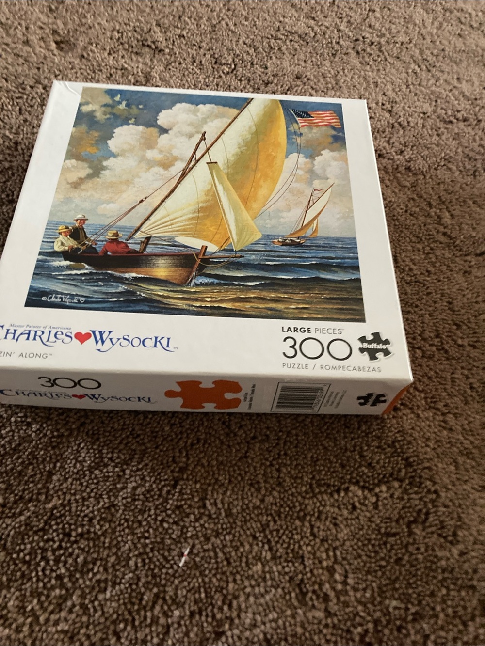 Charles Wysocki 300-Piece Sailboat Jigsaw Puzzle — 300 pieces larger pieces